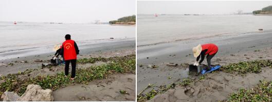 殘疾人清河岸垃圾 守護(hù)長江生態(tài)